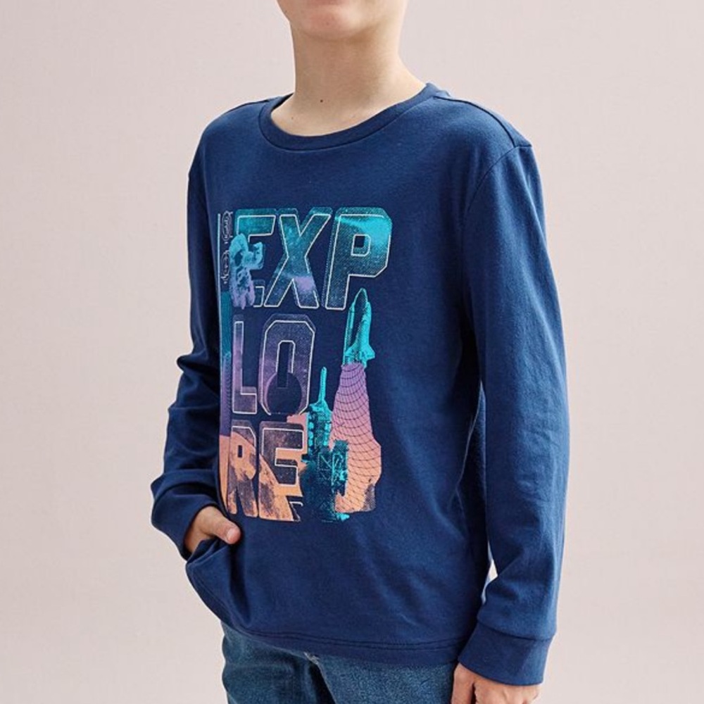 Sonoma Goods for Life Boys Space Explore Long Sleeve Tee Shirt